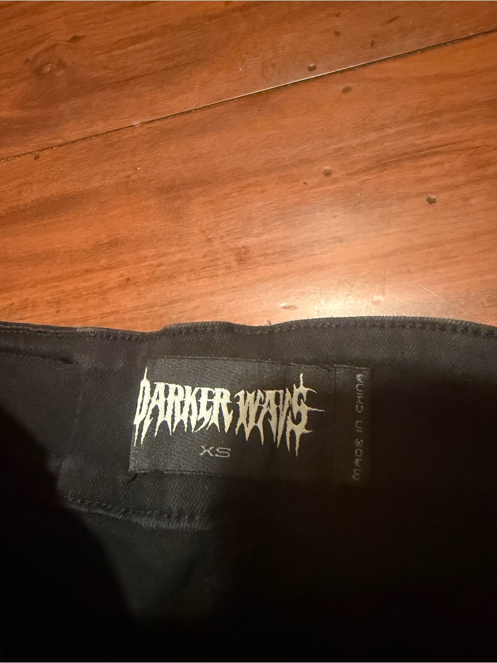 Darker Wavs black EPIC flared jeans pants dollskill sizes XS - Picture 5 of 11